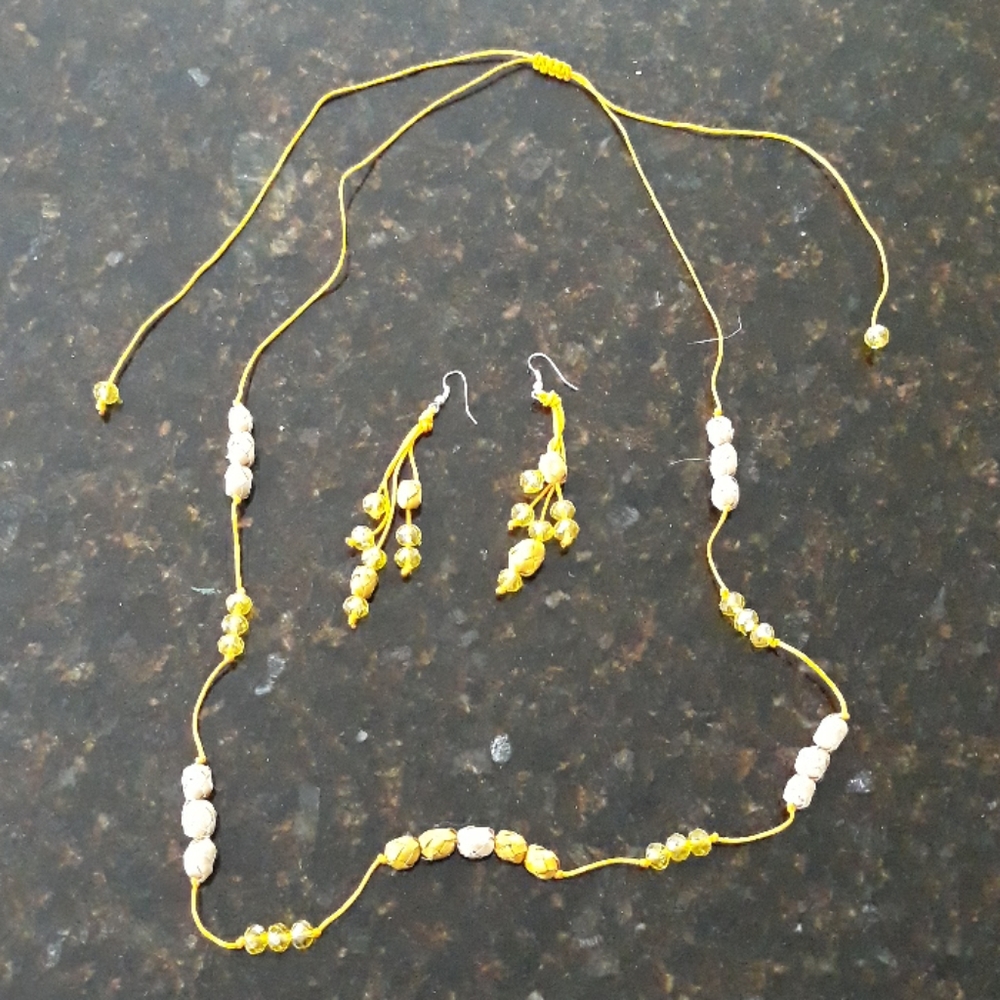 Handmade Necklace and Earrings